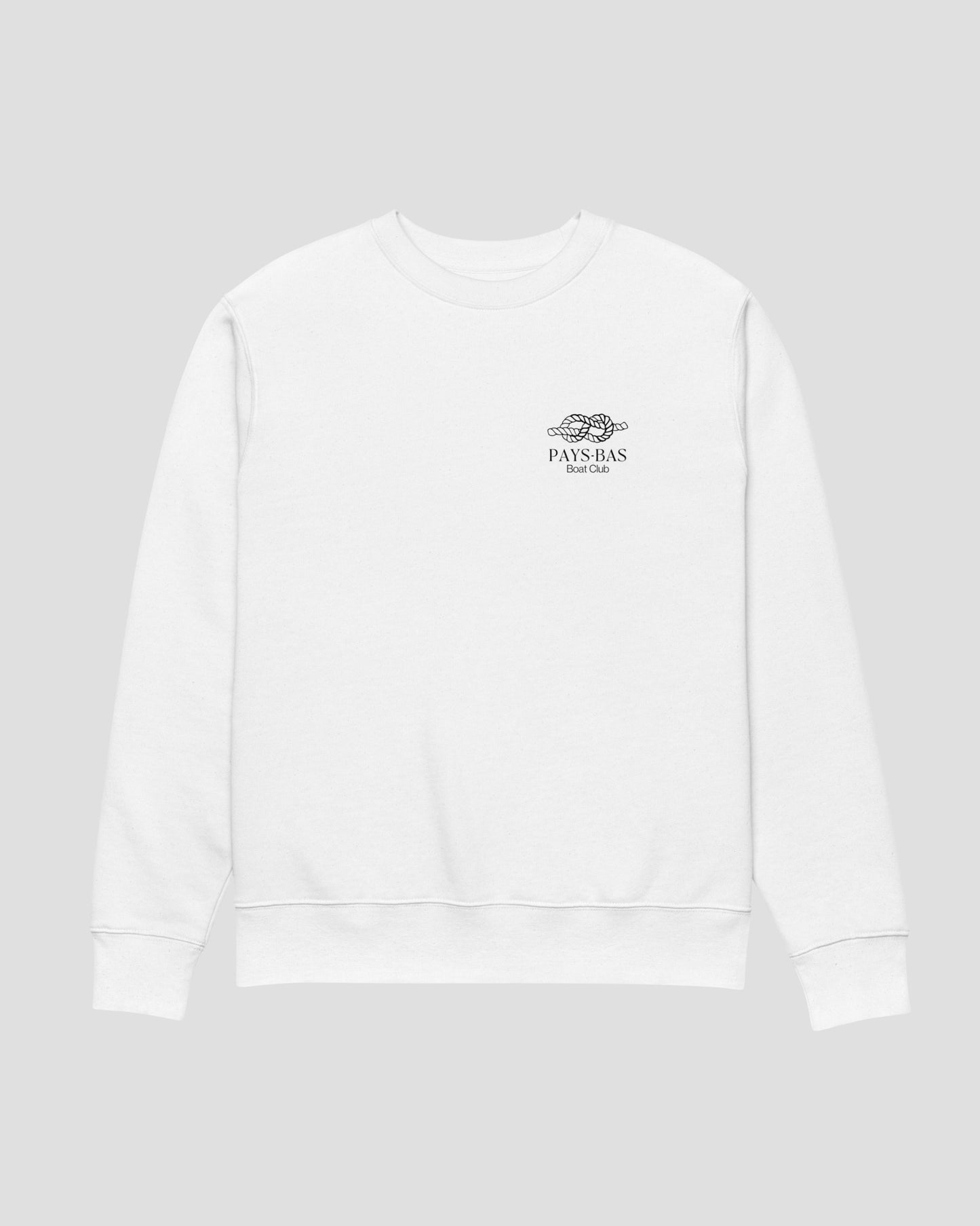 Les Pays-Bas Knot logo Sweater White
