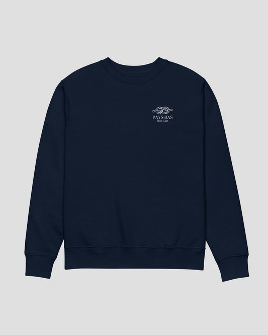 Les Pays-Bas Knot logo Sweater Navy