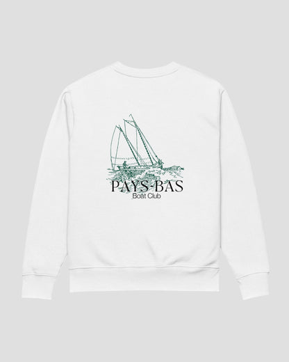 Sailing Boat Sweater White