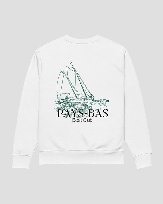 Sailing Boat Sweater White