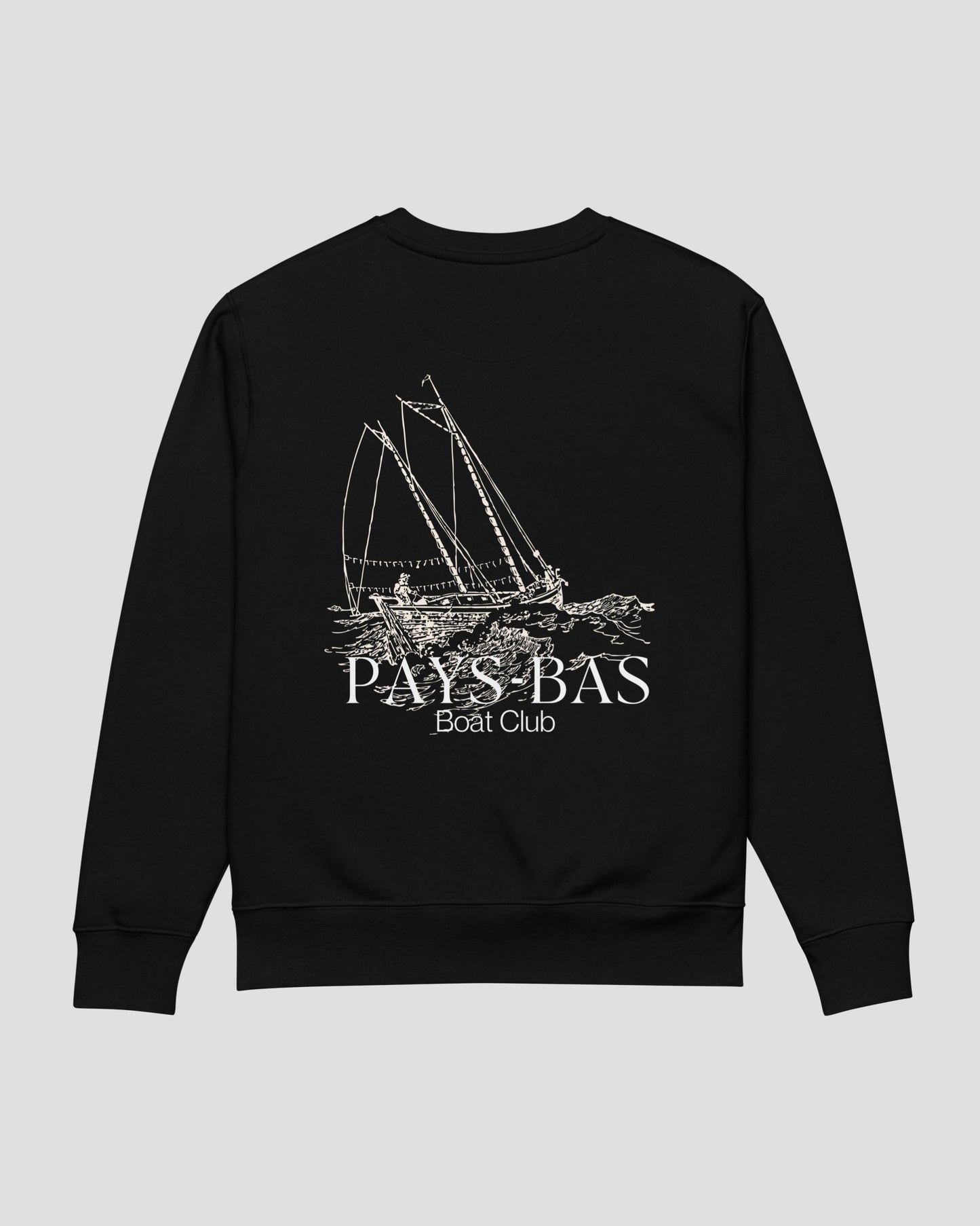 Sailing Boat Sweater Black