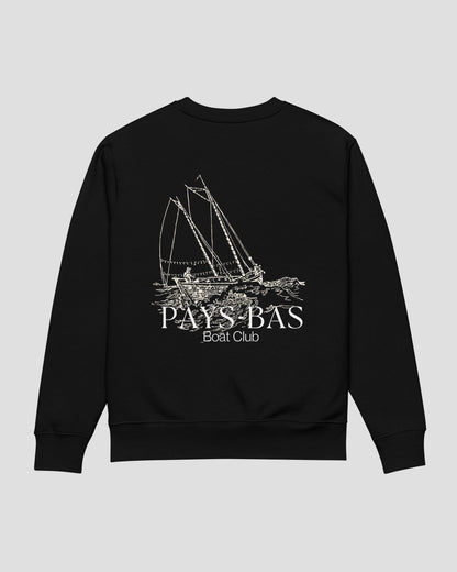 Sailing Boat Sweater Black