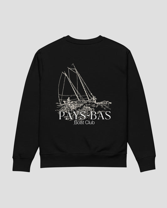 Sailing Boat Sweater Black