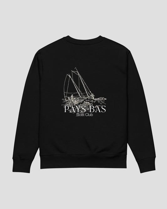 Sailing Boat Sweater Black