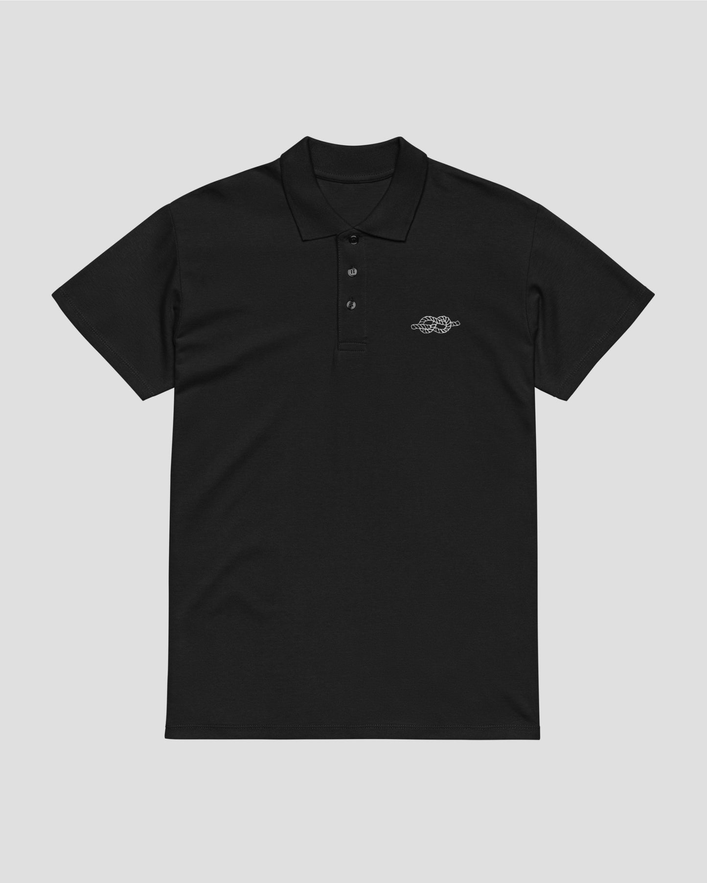 Knot Logo Polo Black