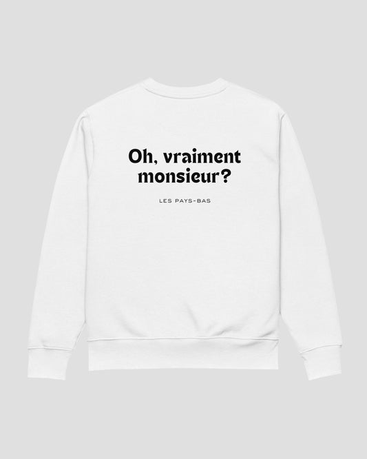 Vraiment Monsieur Sweater White