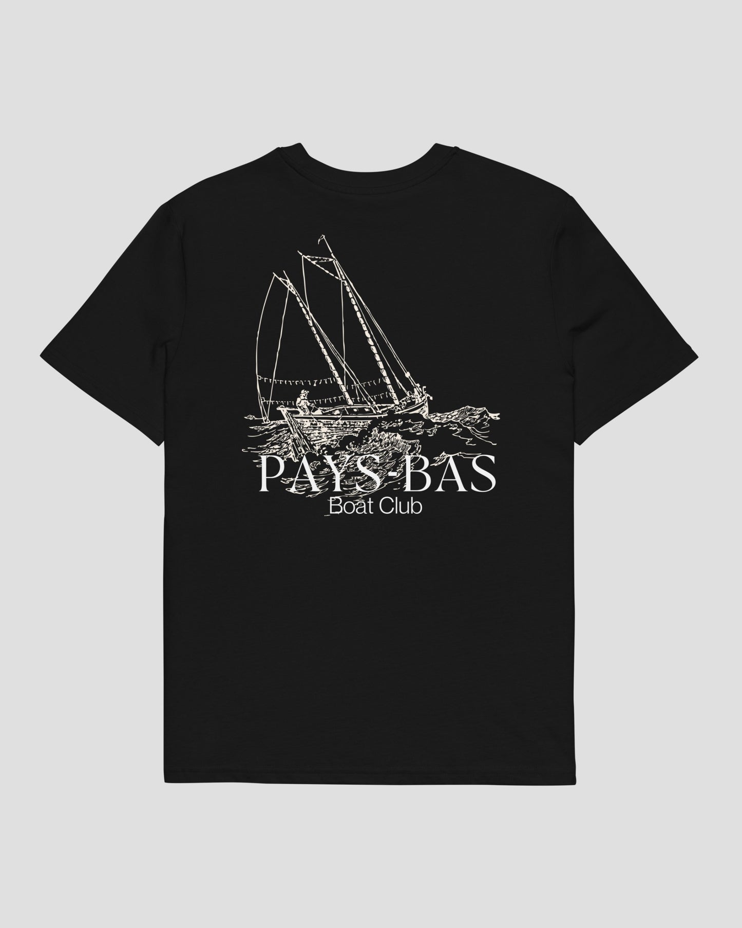 Sailing Boat T-shirt Black