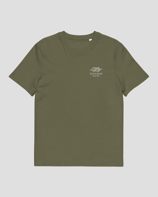 Les Pays-Bas Knot Logo T-shirt khaki